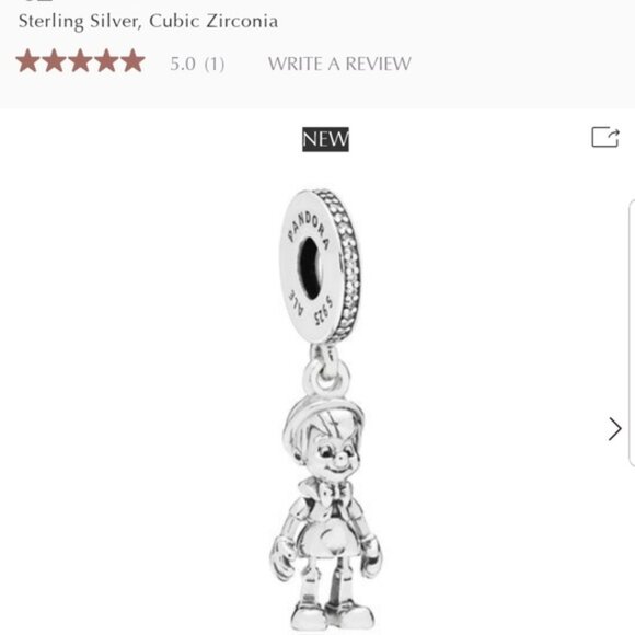 Pandora Jewelry - Pandora/Disney sliver Pinocchio dangle charm